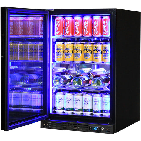 Schmick Quiet Running Front Venting Under Bench Glass Door Bar Fridge - Model SK116L-B