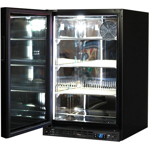 Schmick Quiet Running Front Venting Under Bench Glass Door Bar Fridge - Model SK116L-B