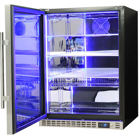 Schmick Quiet Running Front Venting Under Bench Solid Stainless Door Bar Fridge - Model SK156L-SD