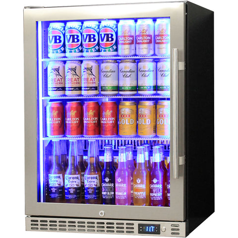 Schmick Quiet Running Front Venting Under Bench Glass Door Bar Fridge Heated Glass - Model SK156L-HD