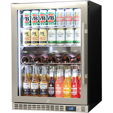 Schmick Quiet Running Front Venting Under Bench Glass Door Bar Fridge Heated Glass - Model SK156L-HD