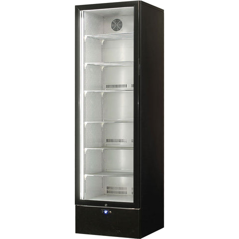 Schmick Classy Upright Heated Glass 1 Door Bar Fridge - Model SK422L-B-HD