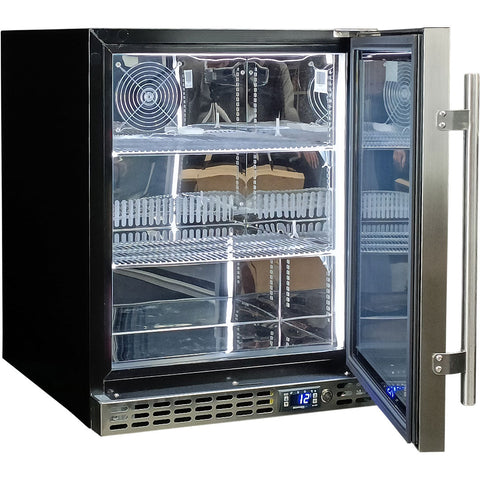 Schmick Quiet Running Front Venting Under Bench Solid Door Bar Fridge - Model SK86R-SD