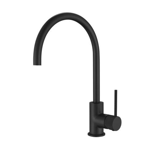 STRM004BK+STRM004BK-H2 – Star Mini Kitchen Mixer With Knurled Handle – Matt Black