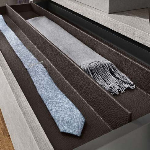 Night Tray 3 Divider External Dimensions (W x D x H): 410mm x 150mm x 50 mm Finish: Elephant GreyTaupe NOTE: Available 4-6 weeks from order placement. Hafele