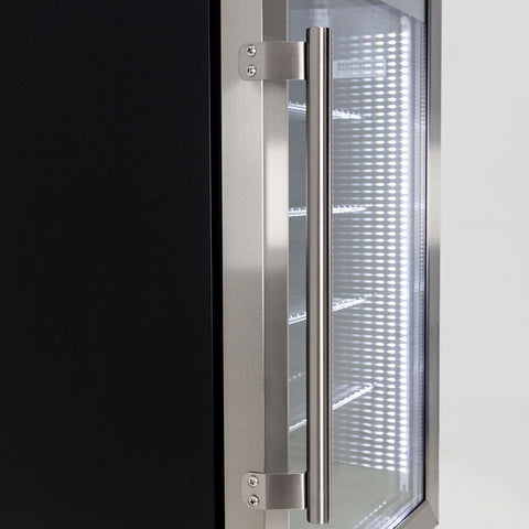 AAA Schmick Outdoor Triple Glazed Alfresco Bar Fridge With Led Strip Lights, Lock and LOW E Glass, indoor use also perfect! - Model HUS-SC88-SS