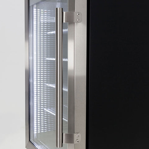 AAA Schmick Outdoor Triple Glazed Alfresco Bar Fridge With Led Strip Lights, Lock and LOW E Glass, indoor use also perfect! - Model HUS-SC88L-SS