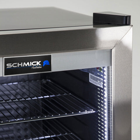 AAA Schmick Outdoor Triple Glazed Alfresco Bar Fridge With Led Strip Lights, Lock and LOW E Glass, indoor use also perfect! - Model HUS-SC88-SS