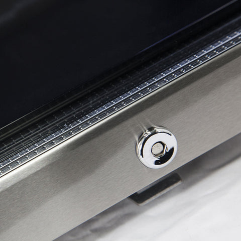 AAA Schmick Outdoor Triple Glazed Alfresco Bar Fridge With Led Strip Lights, Lock and LOW E Glass, indoor use also perfect! - Model HUS-SC88L-SS