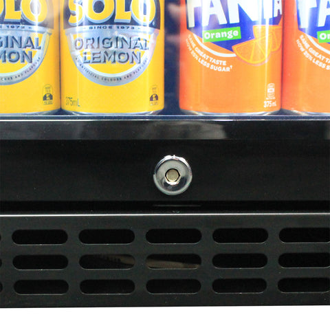 Schmick Quiet Running Front Venting Under Bench Heated Glass Door Bar Fridge - Model SK86R-B-HD