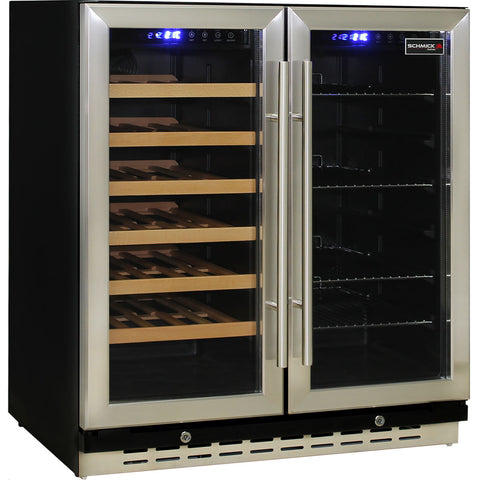 Under Bench Beer And Wine Dual Zone Bar Fridge - Model JC165