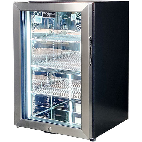 Classy Quiet 69Ltr Triple Glazed Bar Fridge With Blue and White Led - Model SK68L-SS