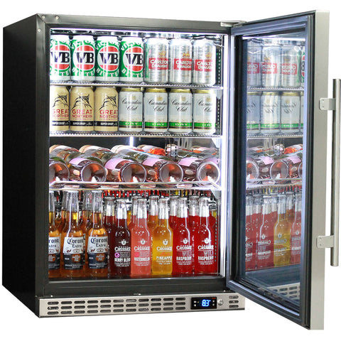 Schmick Quiet Running Front Venting Under Bench Solid Stainless Door Bar Fridge - Model SK156R-SD