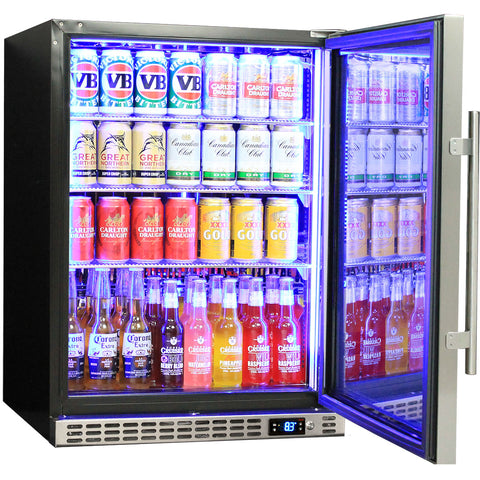 Schmick Quiet Running Front Venting Under Bench Solid Stainless Door Bar Fridge - Model SK156R-SD