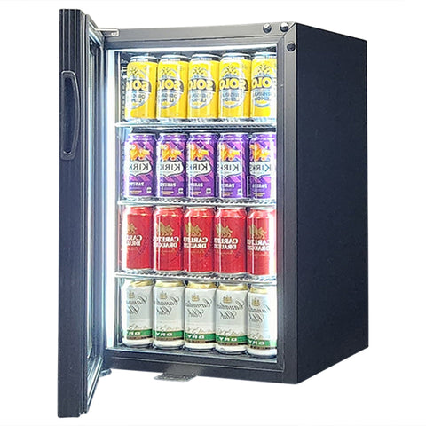 Classy Quiet 69Ltr Triple Glazed Bar Fridge With Blue and White Led - Model SK68L-B