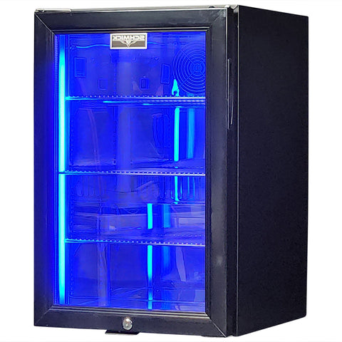 Classy Quiet 69Ltr Triple Glazed Bar Fridge With Blue and White Led - Model SK68L-B