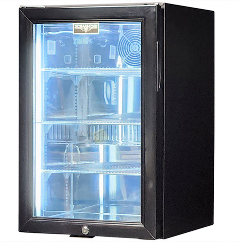 Classy Quiet 69Ltr Triple Glazed Bar Fridge With Blue and White Led - Model SK68L-B