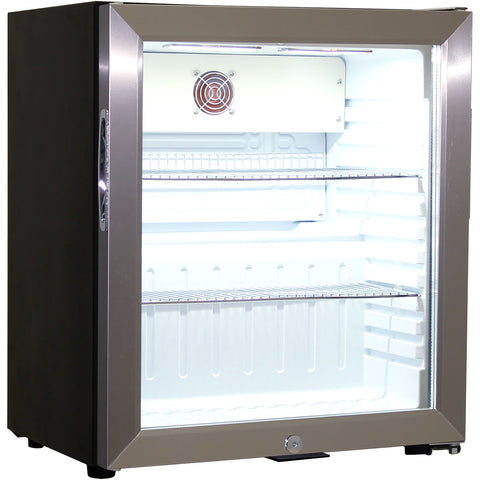 Schmick Glass Door Mini Bar Accommodation Fridge Quiet Running With Shallow Depth - Model SK55-SS