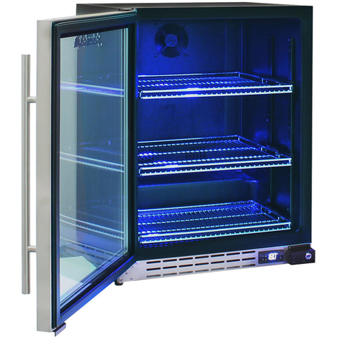 Schmick Under Bench Glass Door Bar Fridge Triple Glazed - Model JC132B