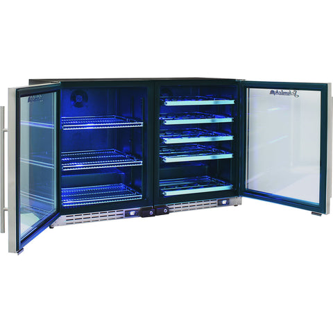 Schmick Under Bench Beer And Wine Fridge Combination - Model JC132-Combo (2 units)
