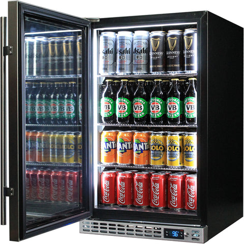 Schmick Front Venting Under Bench Glass Door Bar Fridge Heated Glass - Model SK126L-HD