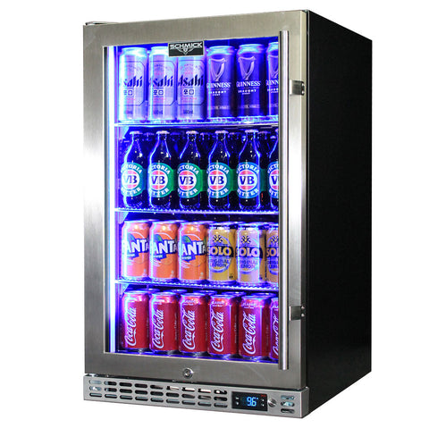 Schmick Front Venting Under Bench Glass Door Bar Fridge Heated Glass - Model SK126L-HD