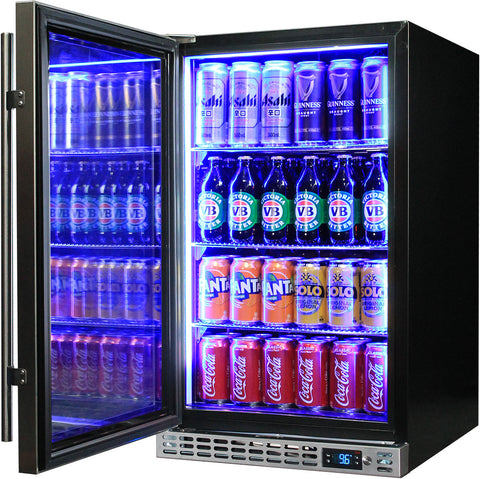 Schmick Front Venting Under Bench Glass Door Bar Fridge Heated Glass - Model SK126L-HD