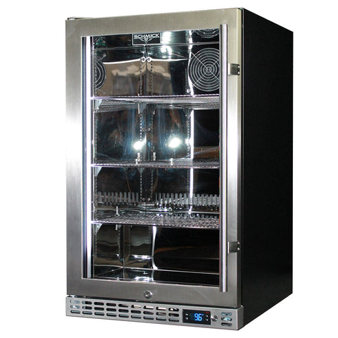 Schmick Front Venting Under Bench Glass Door Bar Fridge Heated Glass - Model SK126L-HD