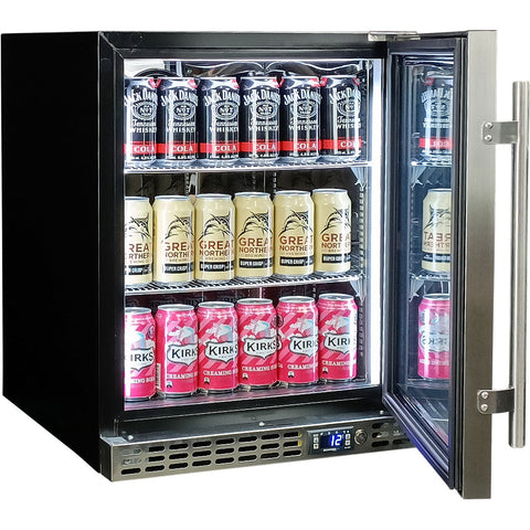 Schmick Quiet Running Front Venting Under Bench Solid Door Bar Fridge - Model SK86R-SD