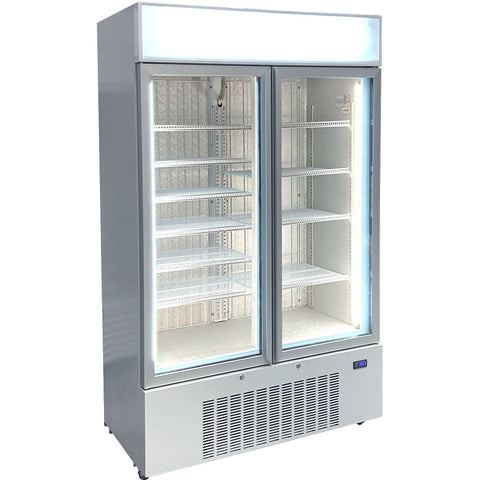 Schmick Upright 2 Door Commercial Glass Door Refrigerator Model HUS-C10