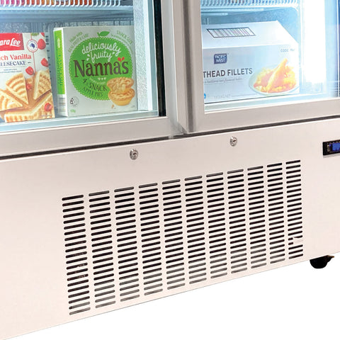 Schmick Upright 2 Door Commercial Glass Door Freezer Model HUS-F10