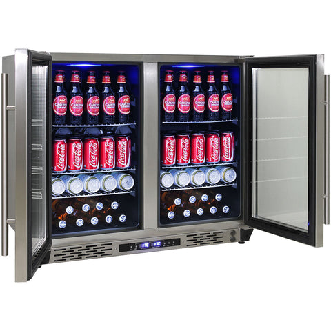Schmick Twin Zone Beer And Wine Bar Fridge - Model JC190-SS