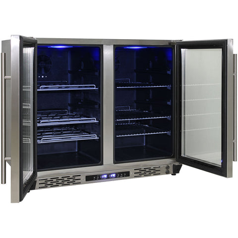 Schmick Twin Zone Beer And Wine Bar Fridge - Model JC190-SS