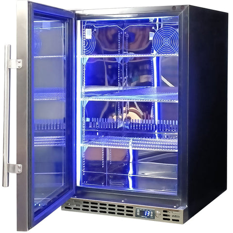 Schmick Quiet Running Front Venting Under Bench Glass Door Bar Fridge - Model SK116L-SS