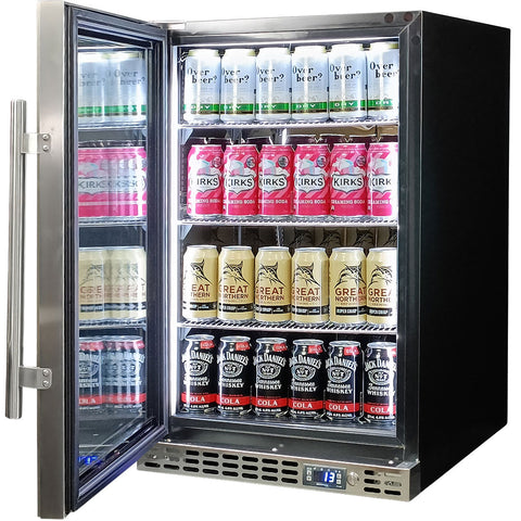 Schmick Quiet Running Front Venting Under Bench Glass Door Bar Fridge - Model SK116L-SS