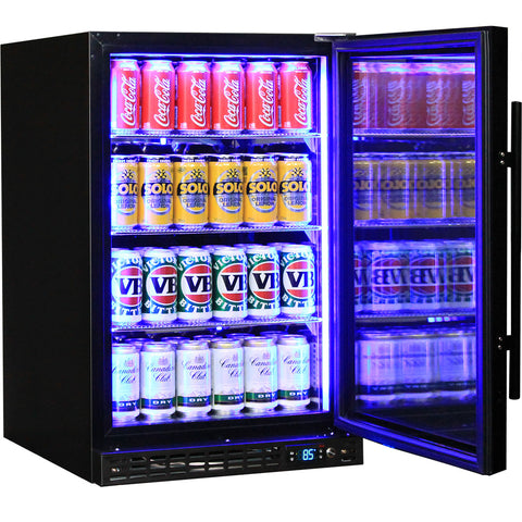 Schmick Quiet Running Front Venting Under Bench Heated Glass Door Bar Fridge - Model SK116R-B-HD