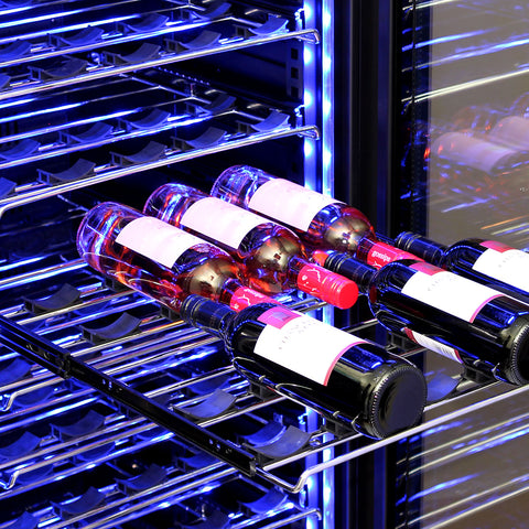 Schmick Upright Glass Door Dual Zone Wine Refrigerator - Model BD425D