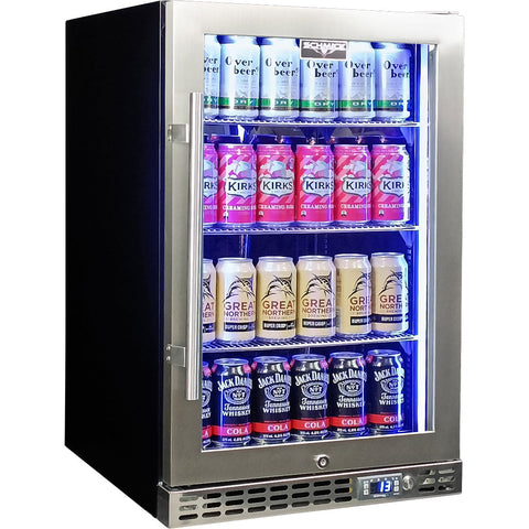 Schmick Quiet Running Front Venting Under Bench Heated Glass Door Bar Fridge Model SK116R-HD