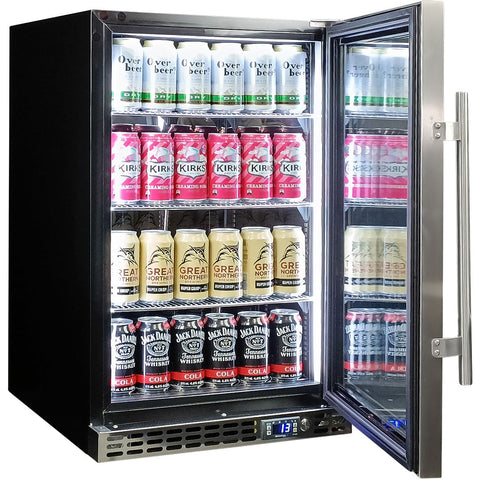 Schmick Quiet Running Front Venting Under Bench Glass Door Bar Fridge - Model SK116R-SS