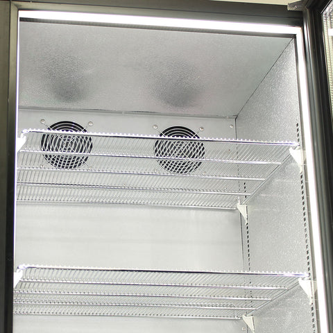 Schmick Classy Upright Heated Glass 1 Door Bar Fridge - Model SK422R-B-HD