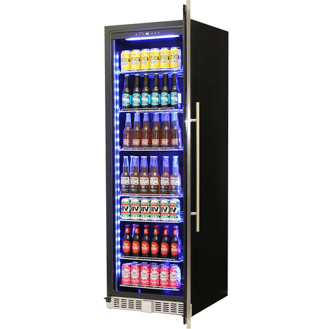 Schmick Upright Glass Door Drinks Refrigerator - Model BD425RB Right Hinged