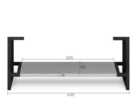 BOSTON Wall Hung Vanity 1500mm Light Grey-Clearance