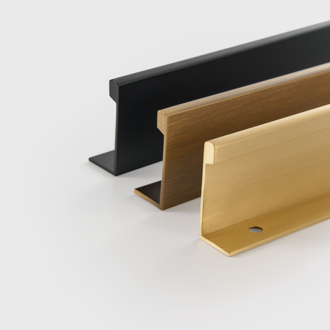 Slate Solid Brass Lip Pull | Bronze