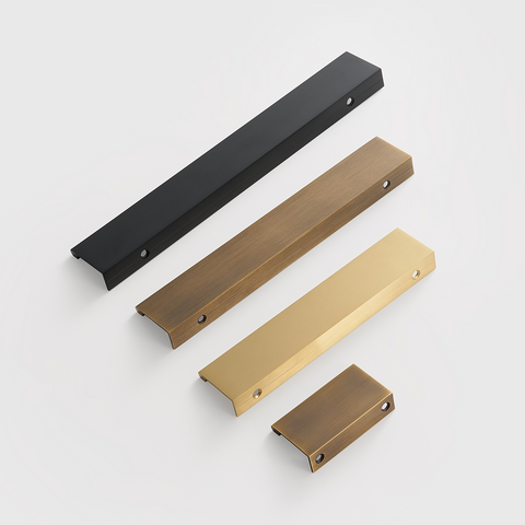 Slate Solid Brass Lip Pull | Bronze