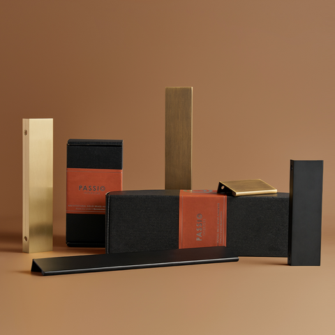 Slate Solid Brass Lip Pull | Satin Brass