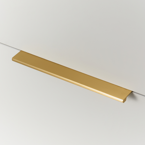 Slate Solid Brass Lip Pull | Satin Brass