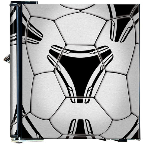Funky Soccer Ball Football Design Mini Bar Fridge With Handle And Opener - Add Your Name - Model BC46B-SOCCER