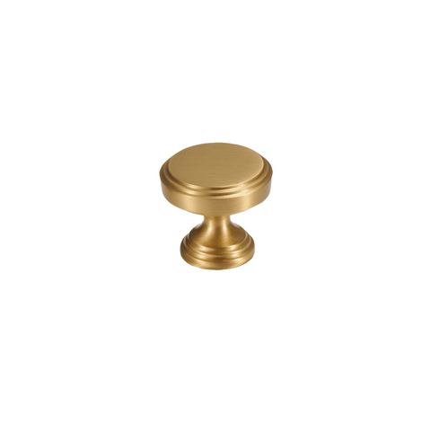 Orson Solid Brass Knob | Satin Brass