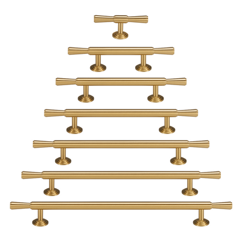 Soleil Solid Brass Handle | Satin Brass