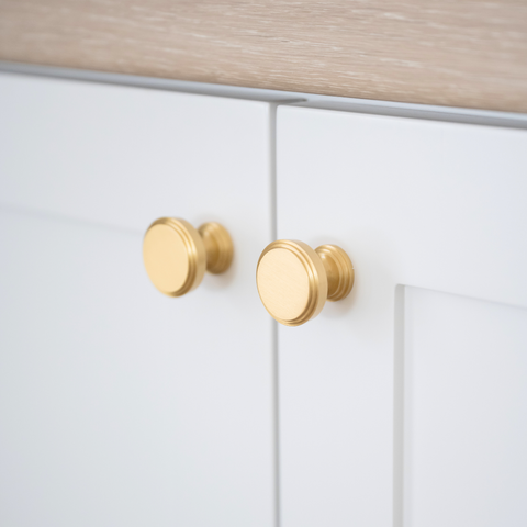 Orson Solid Brass Knob | Satin Brass